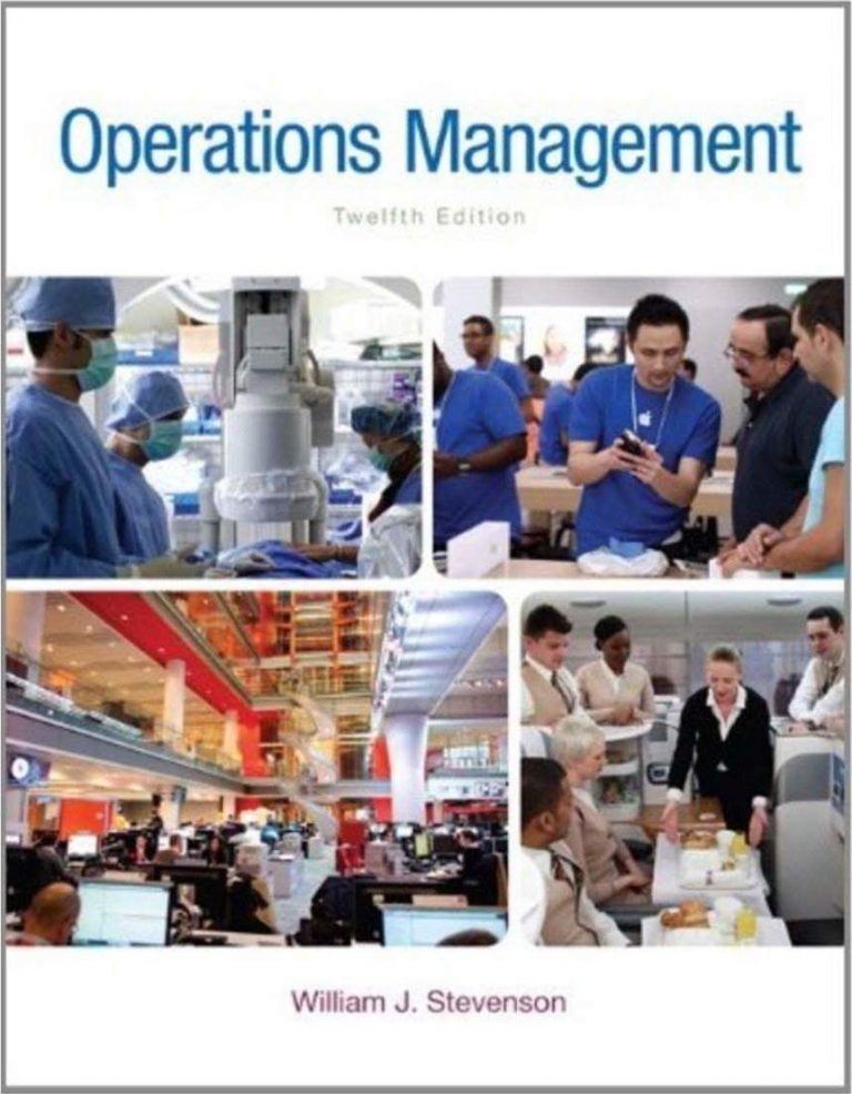 OPERATIONS MANAGEMENT 12TH EDITION