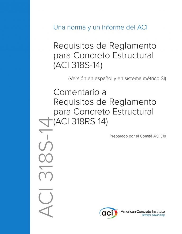 REQUISITOS DE REGLAMENTO PARA CONCRETO ESTRUCTURAL - ACI 318RS-14