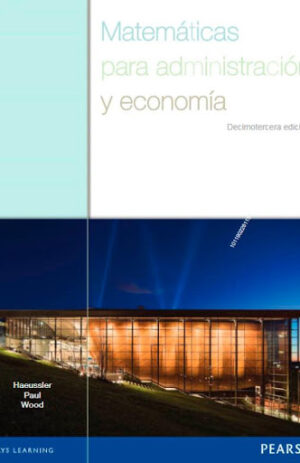 EBOOK- MATEMATICAS PARA ADMINISTRACION Y ECONOMIA