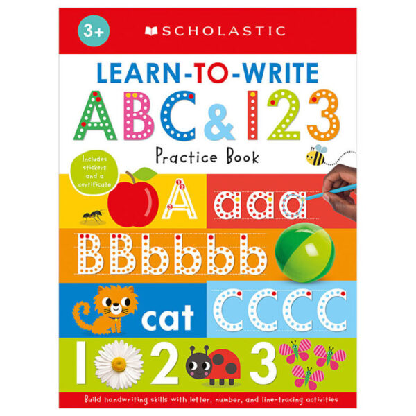 LEARN-TO-WRITE ABC & 123 PRACTICE BOOK 9781338828542