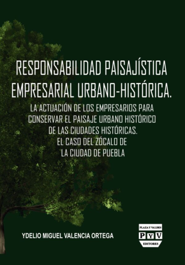 RESPONSABILIDAD PAISAJÍSTICA EMPRESARIAL URBANO-HISTÓRICA 9786078935017