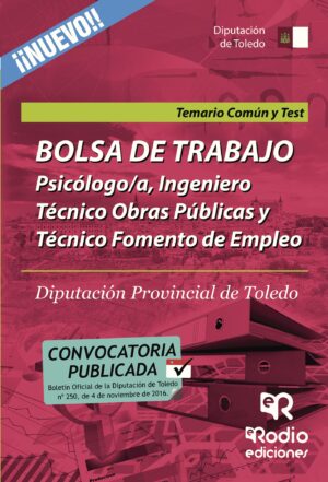 BOLSA DE TRABAJO. PSICÓLOGO/A, INGENIERO TÉCNICO OBRAS PÚBLICAS Y TÉCNICO FOMENTO EMPL
