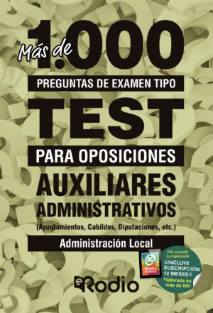AUXILIARES ADMINISTRATIVOS (AYUNTAMIENTOS, CABILDOS, DIPUTACIONES, ETC.). ADMINISTRACIÓ