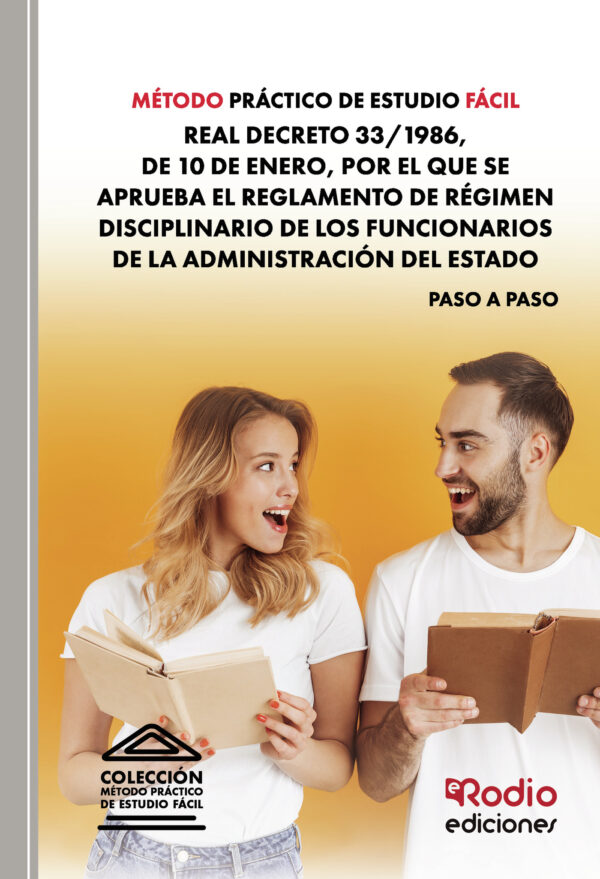 MÉTODO PRÁCTICO DE ESTUDIO FÁCIL. REAL DECRETO 33/1986, DE 10 DE ENERO, POR EL QUE SE A 9