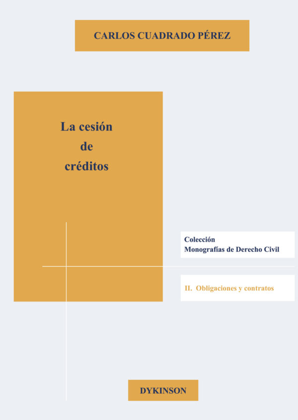 LA CESIÓN DE CRÉDITOS 9788490852330