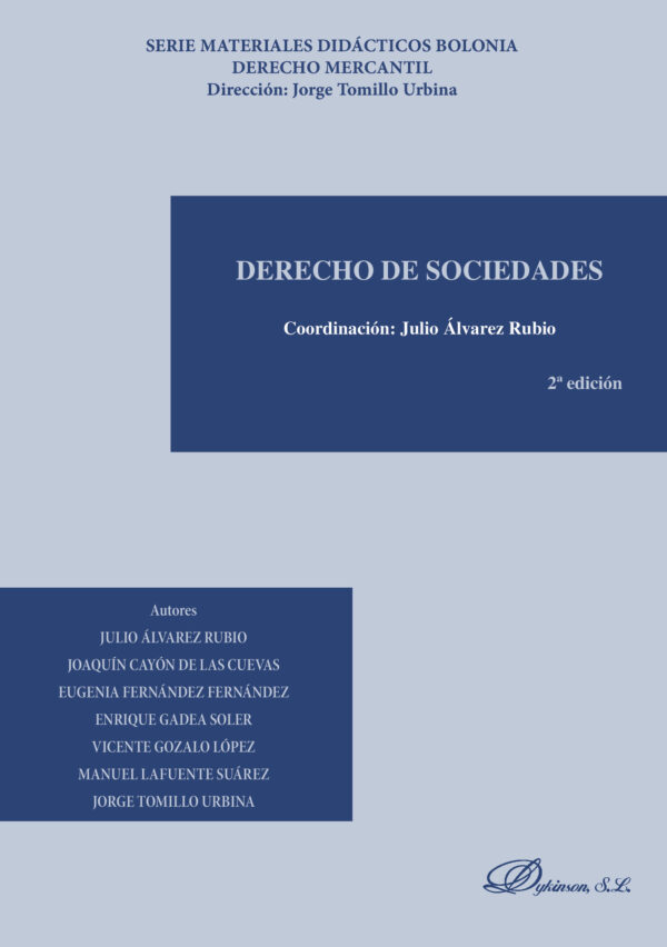 DERECHO DE SOCIEDADES. 9788490858998