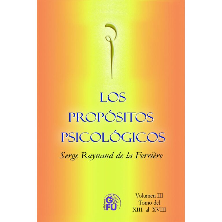 PROPÓSITOS PSICOLÓGICOS TOMO III