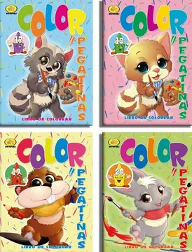 COLOR Y PEGATINAS 4 TITULOS 8436049003726