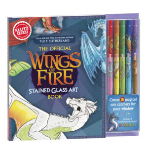 KLUTZPRESS WINGS OF FIRE STAINED GLASS ART
