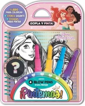 PRINCESAS - BLISTER PINTEMOS - SOPLA Y PINTA