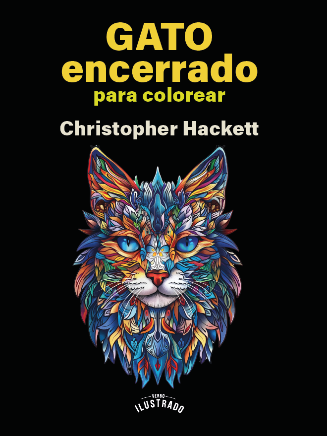 GATO ENCERRADO PARA COLOREAR