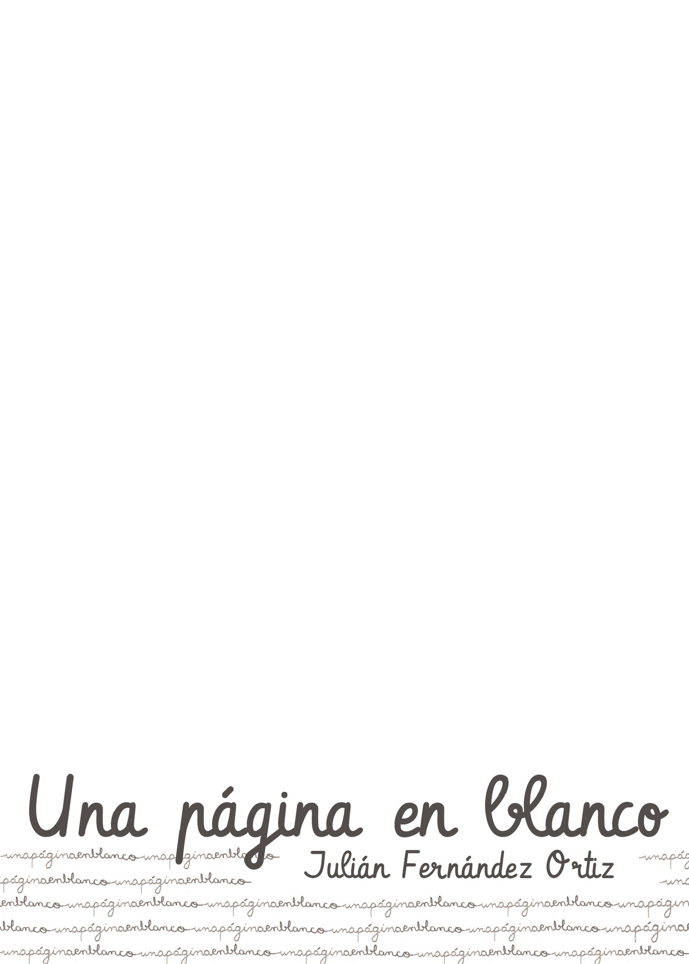 UNA PÁGINA EN BLANCO