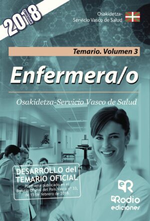 ENFERMERA/O. OSAKIDETZA-SERVICIO VASCO DE SALUD. TEMARIO. VOLUMEN 3