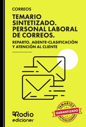 CORREOS 2024. TEMARIO SINTETIZADO. PERSONAL LABORAL DE CORREOS. PERSONAL DE REPARTO, AGENT